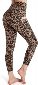 img 4 attached to Stay Comfortable And Chic With OUGES High-Waist Yoga Pants With Pockets