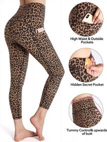 img 1 attached to Stay Comfortable And Chic With OUGES High-Waist Yoga Pants With Pockets