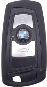 img 4 attached to 🚗 BMW Key Fob Cover Case - Replacement Keyless Entry Remote Control Shell for 1 3 5 7 Series X1 X3 X5 X6 Z4 M4 M5 - 3 Buttons