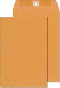 img 4 attached to Get Organized With EnDoc Clasp Envelopes - 15 Pack Of Durable 6X9 Inch Brown Kraft Envelopes With Clasp Closure & Gummed Seal For Home And Business Use