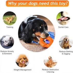 img 3 attached to Long-Lasting Natural Rubber Dog Toy For Aggressive Chewers - Feeko'S Toughest Chew Toy For Small, Medium, And Large Breeds - Perfect For Training, Teething, And Dental Care In Fun Orange Color