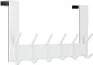 efficient bathroom organization with webi over the door hook and towel rack: hang clothes and towels seamlessly! logo