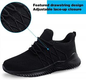 img 3 attached to Lightweight Non-Slip Athletic Shoes For Women - AKK Tennis Sneakers Ideal For Work, Gym, Running And Casual Wear