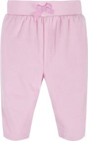 img 1 attached to 👶 Cozy and Cute: Gerber Baby Girls' 4-Pack Microfleece Pants for Comfortable Playtime