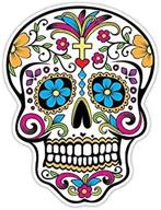 🎭 osmdecals - day of the dead sugar skull sticker version 32 - vinyl wall home decor car window bumper decal sticker логотип