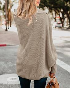 img 1 attached to Cable Knit Kimono Cardigan: Imily Bela Women'S Oversized Sweater
