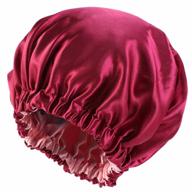 satin sleep bonnet for hair - silk bonnet for women, ideal for natural hair and sleeping логотип