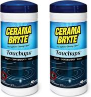 cerama bryte touchups wipes ceramic cooktop cleaner - 🧽 2 pack (2 x 40-ct) | effective cleaning | original version logo