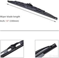 🚗 otuayauto rear windshield wiper blades - 13" car back window wiper (set of 2) - compatible with jeep, honda, cadillac, ford, chevy, gmc, kia, vw, toyota - easy replacement логотип