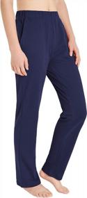 img 3 attached to Cotton Knit Sweatpants For Women With Convenient Pockets - Perfect For Casual Wear