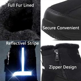 img 1 attached to Stay Warm And Dry This Winter With SILENTCARE Men'S Fur Lined Waterproof Snow Boots