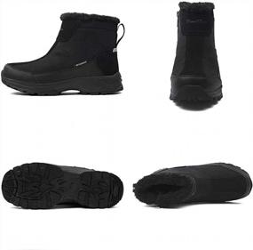img 3 attached to Stay Warm And Dry This Winter With SILENTCARE Men'S Fur Lined Waterproof Snow Boots