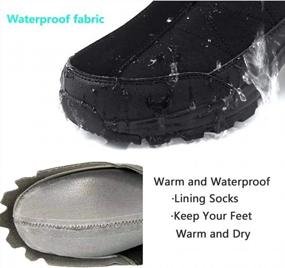 img 2 attached to Stay Warm And Dry This Winter With SILENTCARE Men'S Fur Lined Waterproof Snow Boots
