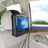 wanpool car headrest mount holder for 10 inch swivel screen style portable dvd player (dvd player is not included) logo