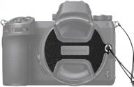 защитите и обезопасьте свое кинооборудование с помощью кожаного держателя крышки объектива foto&amp;tech's 77 мм для камеры nikon d810, d800, d750, d610, d600 и nikon p1000. логотип