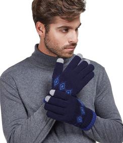 img 3 attached to LETHMIK Unique Winter Touchscreen Texting Men's Accessories ~ Gloves & Mittens