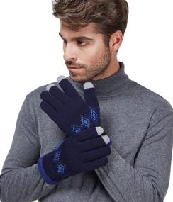 img 2 attached to LETHMIK Unique Winter Touchscreen Texting Men's Accessories ~ Gloves & Mittens