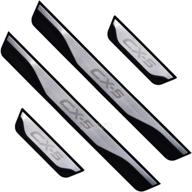 🚪 enhance and protect your mazda cx-5: mtawd steel car door sills scuff plate protector trim (2014-2020, with cx 5 letter) logo