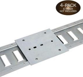 img 2 attached to 🔧 Enhanced E Track Plate Installation Kit by DC Cargo Mall - 4-Pack | E-Track Rail Mounting Back Plate, Bolts, Nuts, and Washers