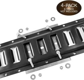 img 3 attached to 🔧 Enhanced E Track Plate Installation Kit by DC Cargo Mall - 4-Pack | E-Track Rail Mounting Back Plate, Bolts, Nuts, and Washers