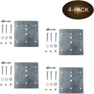 🔧 enhanced e track plate installation kit by dc cargo mall - 4-pack | e-track rail mounting back plate, bolts, nuts, and washers логотип