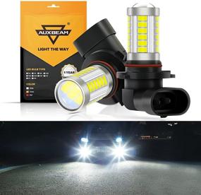 img 4 attached to 💡 Upgraded Auxbeam 9005 9006 H10 LED Fog Light Bulbs - High Power 50W 3020 SMD Bulb for Improved Fog Light, DRL, Tail Lights - Xenon White 6500K (Set of 2)