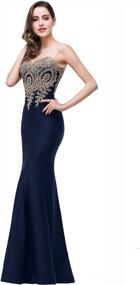img 4 attached to Make A Statement: Long Mermaid Evening Prom Dresses With Lace Applique By Babyonline®