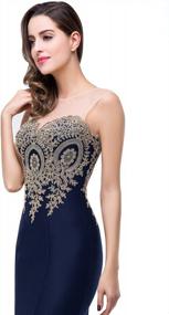 img 2 attached to Make A Statement: Long Mermaid Evening Prom Dresses With Lace Applique By Babyonline®