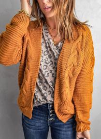 img 1 attached to Оставайтесь в тепле и стильной этой осенью с коричневым свободным кардиганом-свитером Dearlove'S размера XL для женщин