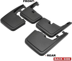img 2 attached to 🚗 A-Premium Molded Mud Flaps for Ford F-150 F150 2015-2019 Without Factory Fender Flares - Front and Rear 4-PC Set