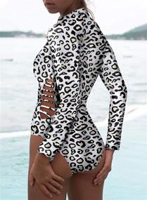 img 1 attached to Dokotoo One Piece Monokini Swimsuits Swimwear Women's Clothing : Swimsuits & Cover Ups