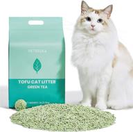 vetreska tofu cat litter: flushable clumping pellets, dust-free & odor free logo