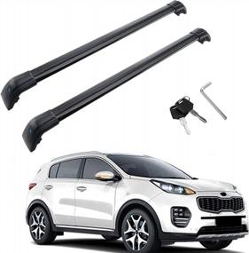 img 4 attached to Cross Bars For KIA Sportage 2016-2023 | MotorFansClub Roof Rack Rail Compatible With Luggage & Baggage (2PCS)