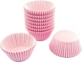 img 3 attached to Eoonfirst Standard Size Baking Cups Thanksgiving Day Cupcake Liners 200 Pcs (Light Pink)