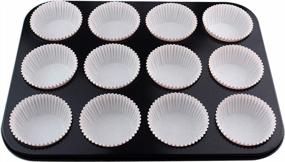 img 1 attached to Eoonfirst Standard Size Baking Cups Thanksgiving Day Cupcake Liners 200 Pcs (Light Pink)