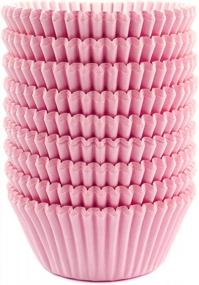 img 4 attached to Eoonfirst Standard Size Baking Cups Thanksgiving Day Cupcake Liners 200 Pcs (Light Pink)