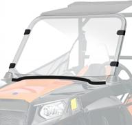 upgrade your ride with the durable starknightmt rzr 800 windshield compatible with polaris models (2014 and earlier) logo