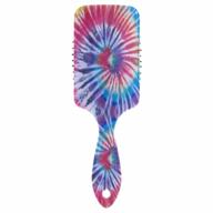 hair brush colorful tie dye swirl air cushion comb plastic soft nylon pins anti static hairbrush paddle for women girls ladies logo