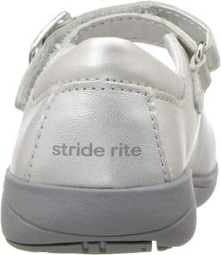 img 3 attached to 👧 Stride Rite Girls Patent Toddler Girls' Flat Shoes