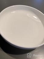 img 1 attached to Zoneyila 38 OZ Porcelain Serving Bowl Set, Large Serving Bowls, Large Soup Bowl Set, Large Serving Bowl Set Of 2, Microwave And Dishwasher Safe, Shallow And Versatile, White review by Eric Tiwari