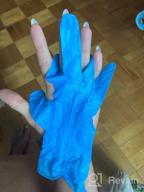img 1 attached to Gloves Wally Plastic nitrile, 50 pairs, size S, color blue review by Dagmara Wiktoria Woj ᠌