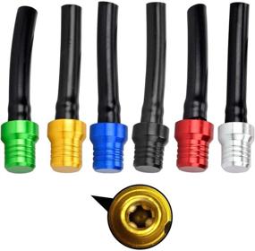 img 4 attached to 🏍️ 6pc Colorful Gas Cap Vent Tubes with Valve Ball for Universal Motorcycle, Dirt Bike, Pit Bike, Quad Bike, ATV (6pcs)