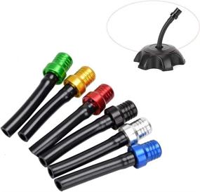 img 1 attached to 🏍️ 6pc Colorful Gas Cap Vent Tubes with Valve Ball for Universal Motorcycle, Dirt Bike, Pit Bike, Quad Bike, ATV (6pcs)