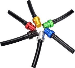 img 3 attached to 🏍️ 6pc Colorful Gas Cap Vent Tubes with Valve Ball for Universal Motorcycle, Dirt Bike, Pit Bike, Quad Bike, ATV (6pcs)