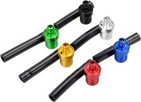 img 2 attached to 🏍️ 6pc Colorful Gas Cap Vent Tubes with Valve Ball for Universal Motorcycle, Dirt Bike, Pit Bike, Quad Bike, ATV (6pcs)