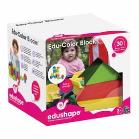 img 3 attached to 30-Piece Edushape Soft Baby Blocks - Vibrant Multi-Colored Stacking Blocks For Building & Learning Fun!