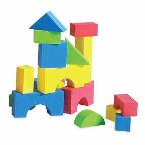 img 4 attached to 30-Piece Edushape Soft Baby Blocks - Vibrant Multi-Colored Stacking Blocks For Building & Learning Fun!