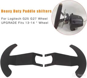 img 3 attached to 🎮 Enhance Your Logitech G29 G920 Wheel: VIKKA Heavy Duty Paddle Shifters for 13-14" Flat Steering Wheel Upgrade