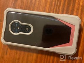 img 5 attached to Чехол для Moto G6 Play/Forge: Guardian [устойчивый к царапинам] прочный прозрачный гибридный бампер по всему телу со встроенной защитой экрана - розовый