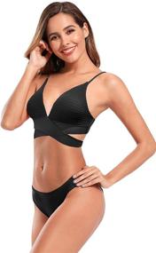 img 1 attached to 👙 Shekini Halter Strappy Swimsuits for Women's Clothing at Swimsuits & Cover Ups